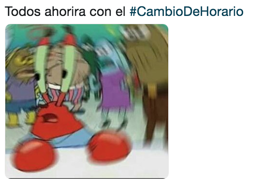 Memes del cambio de horario