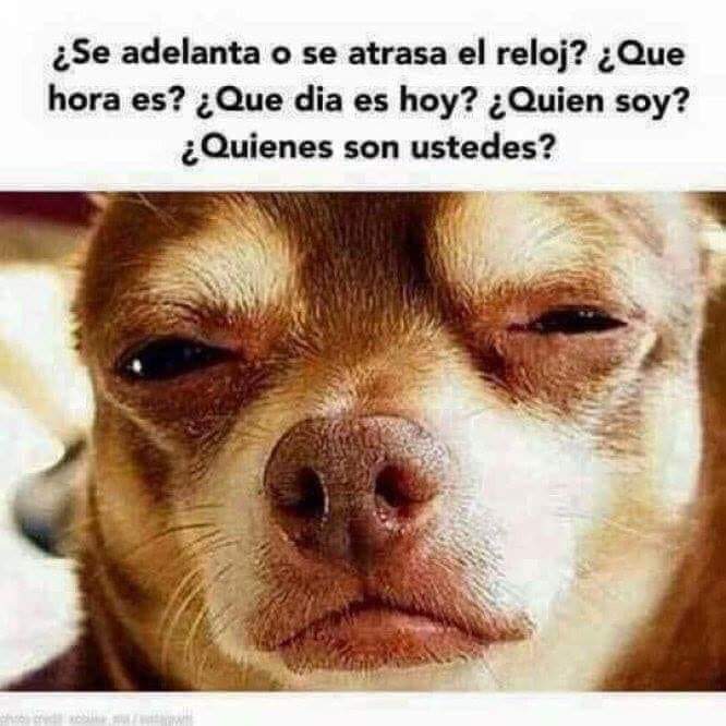 Memes del cambio de horario