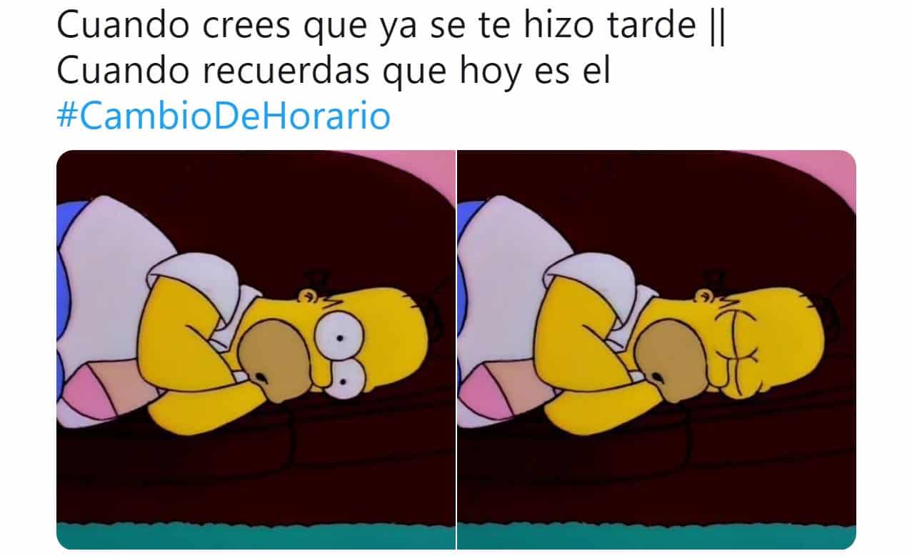 Memes del cambio de horario