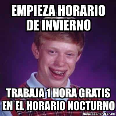 Memes del cambio de horario