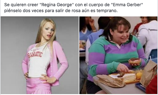 Memes de chicas pesadas