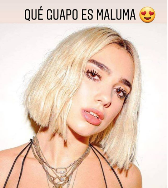Memes de maluma con el pelo pintado