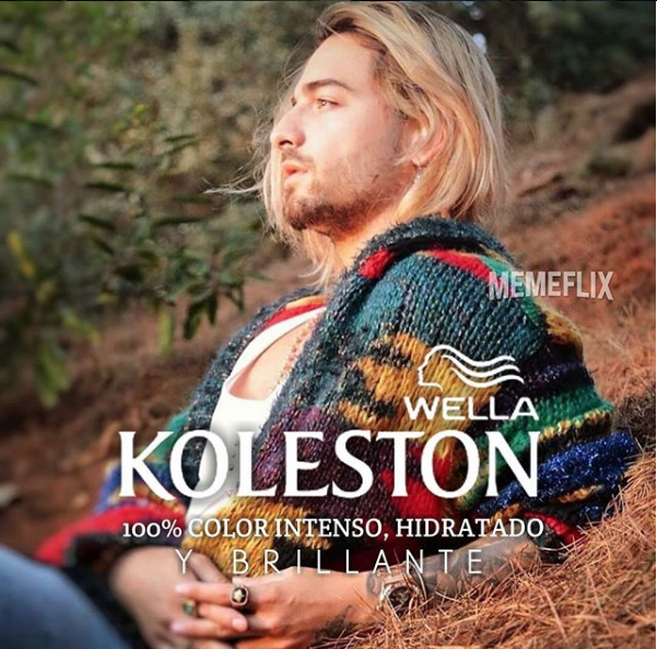 Memes de maluma con el pelo pintado
