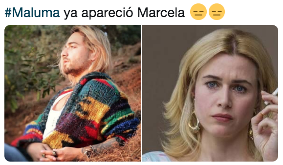 Memes de maluma con el pelo pintado