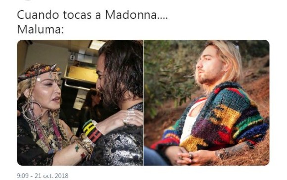 Memes de maluma con el pelo pintado