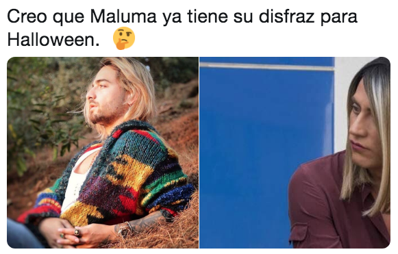 Memes de maluma con el pelo pintado