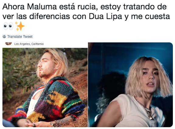 Memes de maluma con el pelo pintado