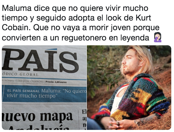 Memes de maluma con el pelo pintado