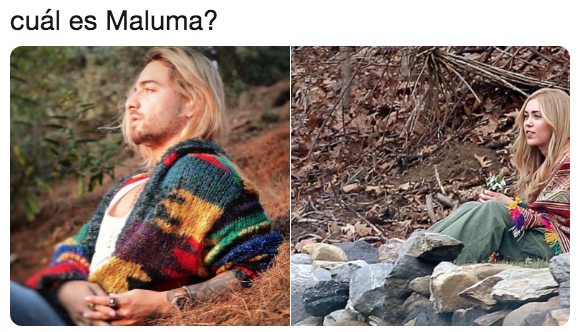 Memes de maluma con el pelo pintado