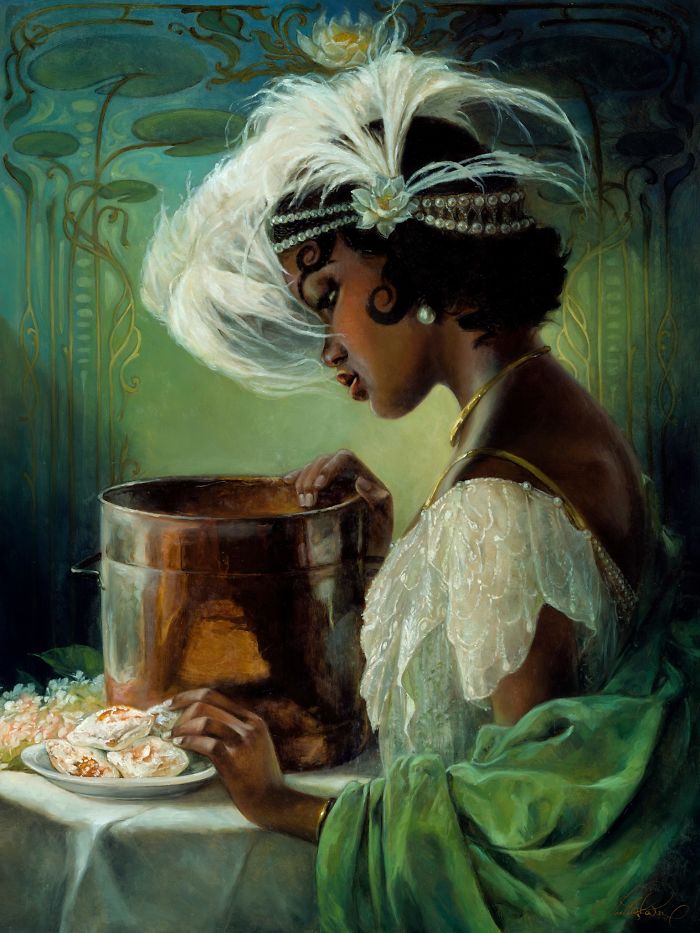 Artista recrea princesas de Disney al óleo