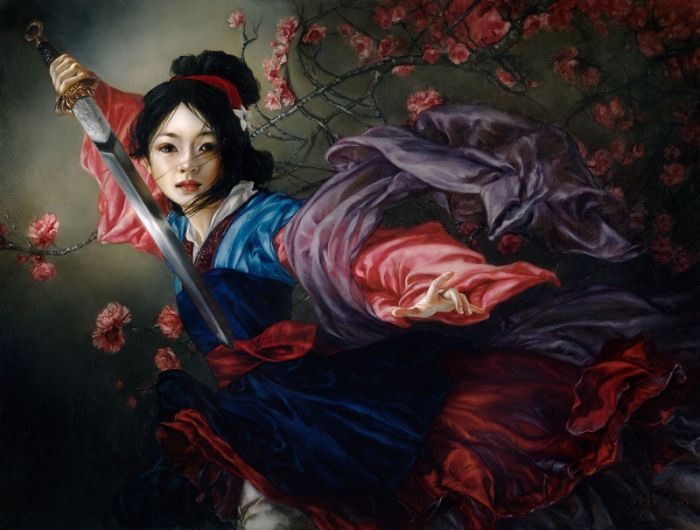 Artista recrea princesas de Disney al óleo