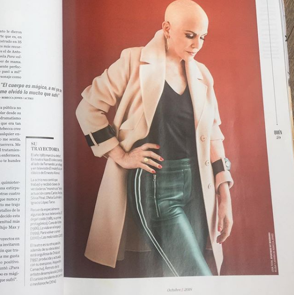 Rebecca Jones relata cáncer
