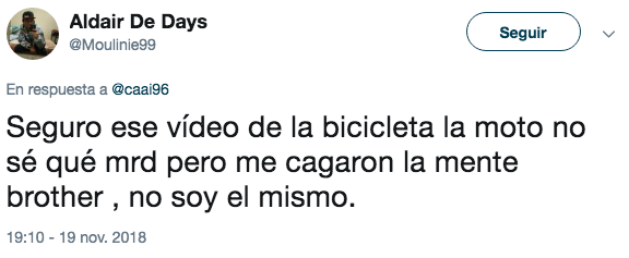 Comentarios video bicicleta y botella