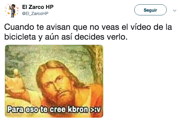 Comentarios video bicicleta y botella