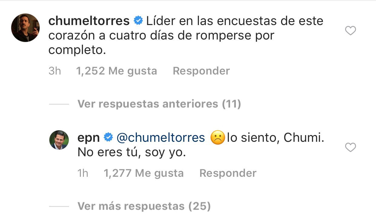 Enrique Peña Nieto se despide en Instagram