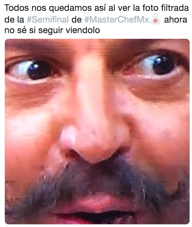 Filtran escena de la final de Master Chef MX