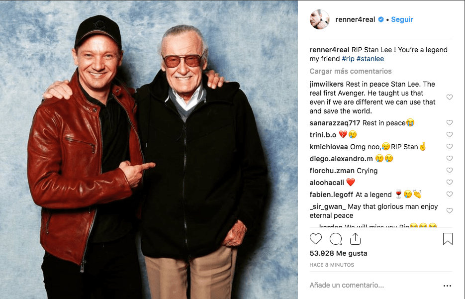 reacciones muerte stan lee