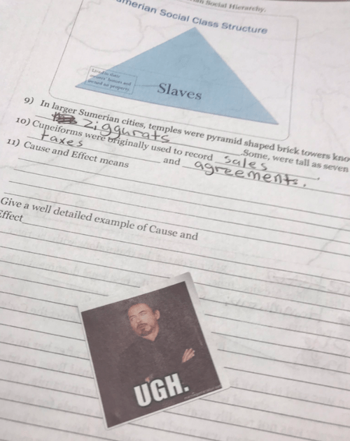Maestra utiliza memes para calificar a sus alumnos