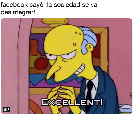 Facebook está caído, no sirve, pero tenemos memes para reír