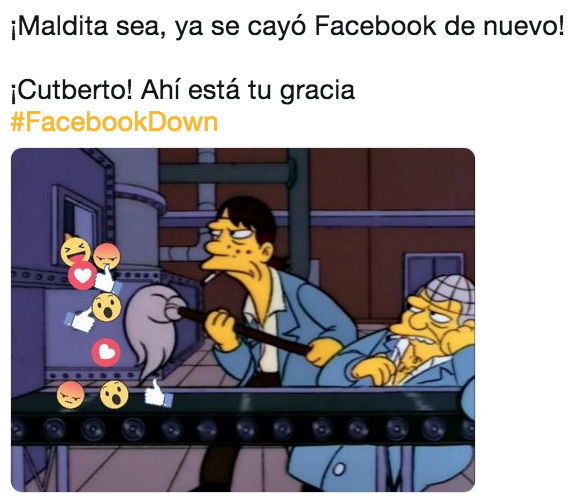 Facebook está caído, no sirve, pero tenemos memes para reír