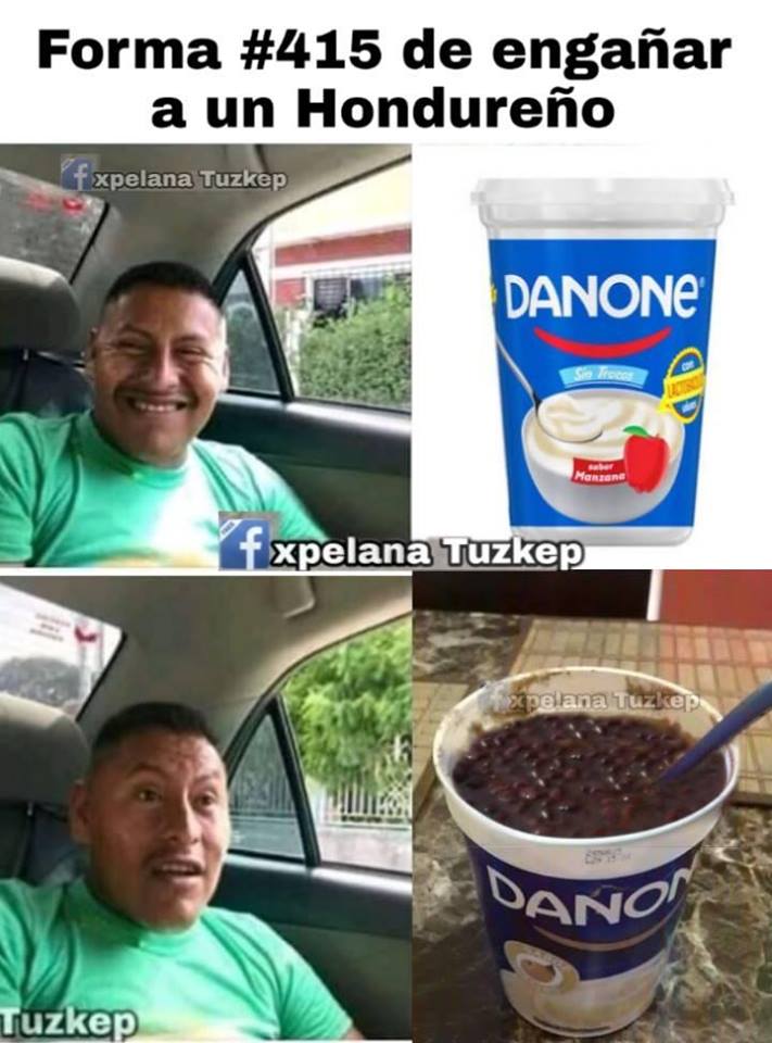 Memes de los frijoles para los hondureños