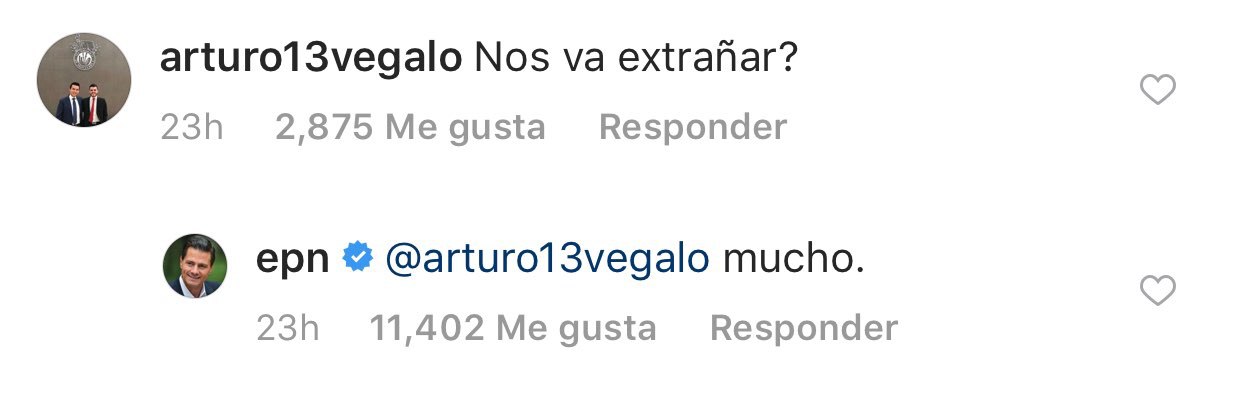 Enrique Peña Nieto se empieza a despedir en Instagram