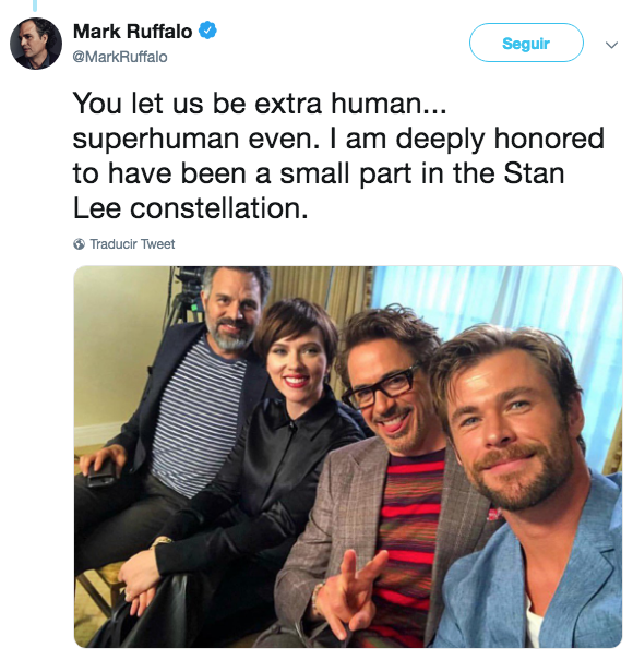 Avengers reaccionan a la muerte de Stan Lee