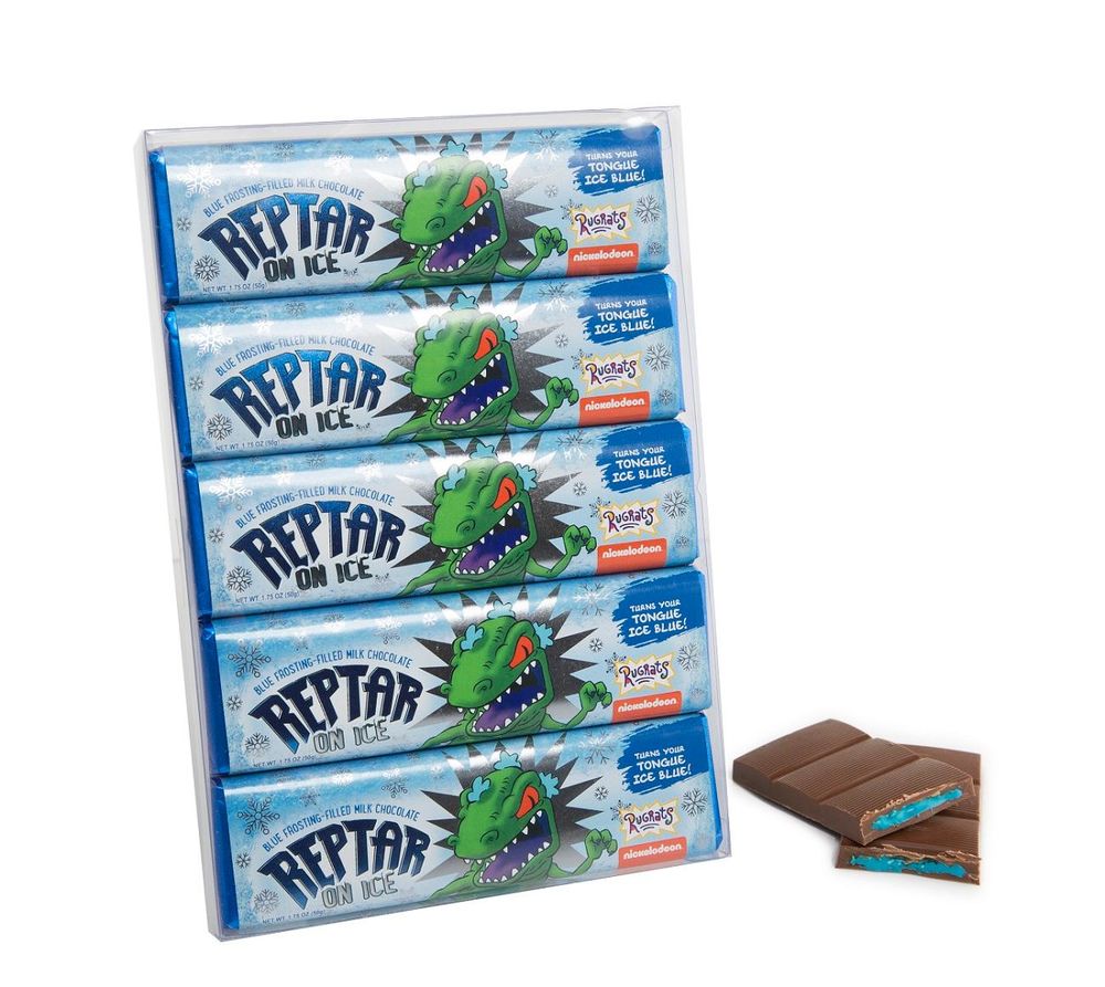 Llegan barras de chocolate de reptar