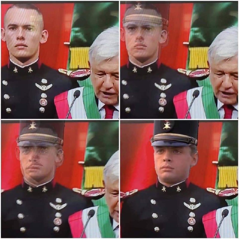 Memes del Cadete en discuro de AMLO en Cuarta Transformación