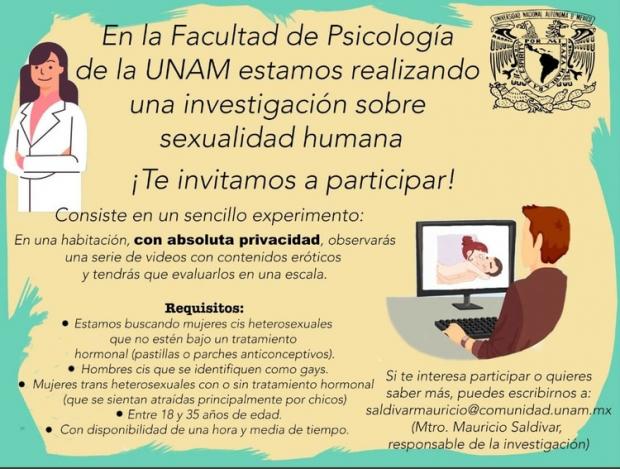 UNAM busca voluntarios para ver porno por la ciencia