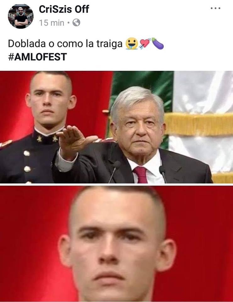 Memes del Cadete en discuro de AMLO en Cuarta Transformación