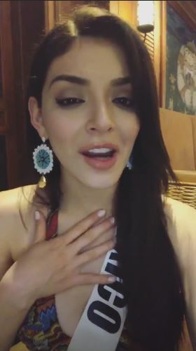 Miss México sorprende con vestido huichol en Miss Universo