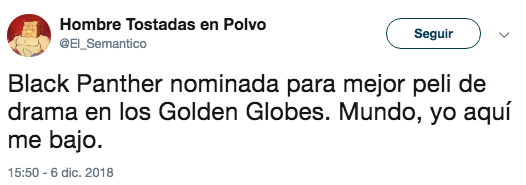 Reacciones a las nominaciones de los Golden Globe