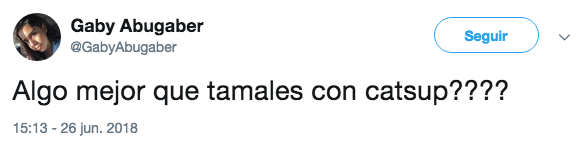 Tamales con catsup
