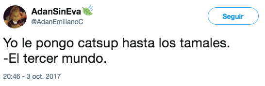 Tamales con catsup