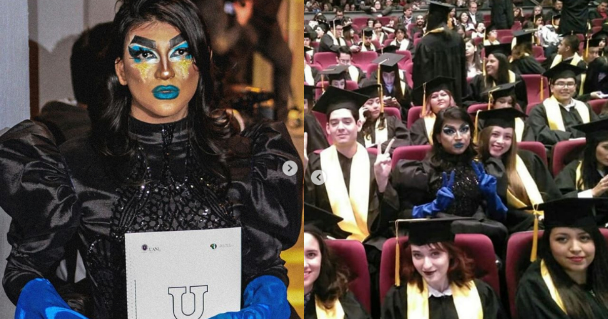 Asiste A GraduaciÃ³n Vestido Como Drag, GraduaciÃ³n Drag, GraduaciÃ³n UANL, Drag, Rebel Mork, DiseÃ±o Grafico
