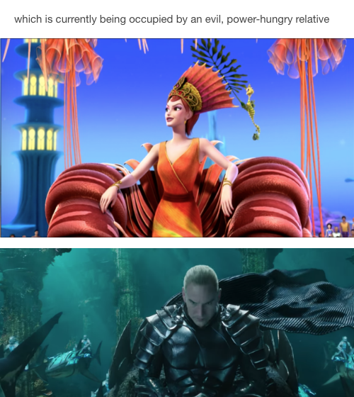 Pruebas de que Aquaman y Barbie son la misma película