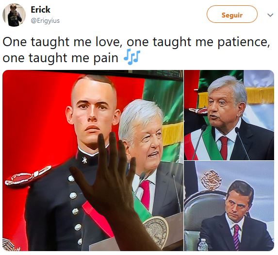 Memes del Cadete en discuro de AMLO en Cuarta Transformación