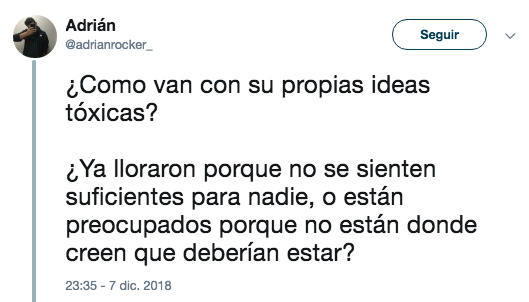 Los mejores tweets del como van con su tóxico