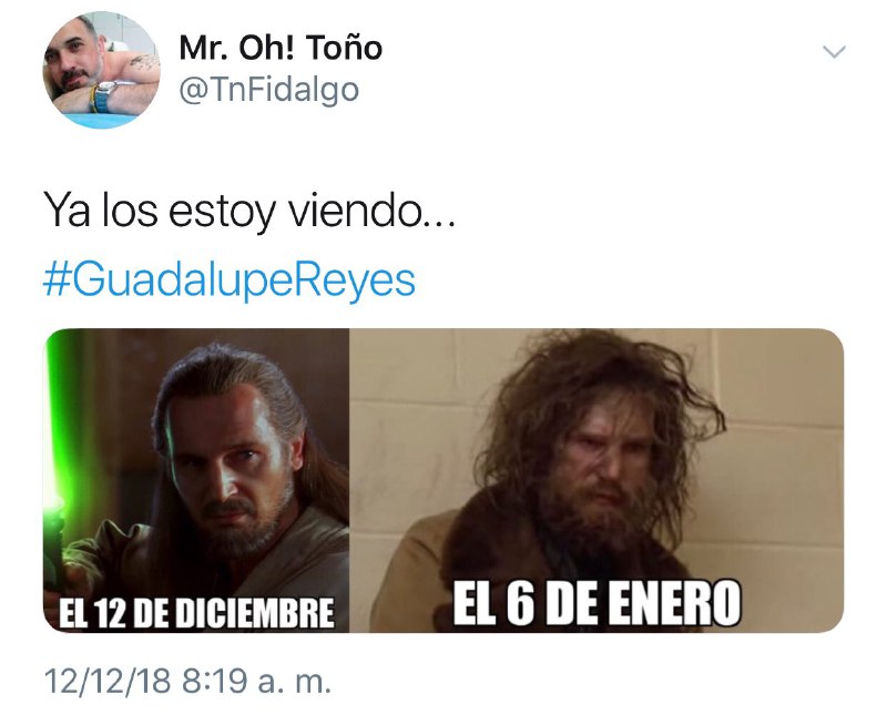 Mejores memes del Guadalupe Reyes