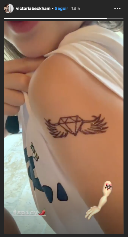 La hija de David Beckham y Victoria Beckham se hace primer tatuaje a los 7 aÃ±os