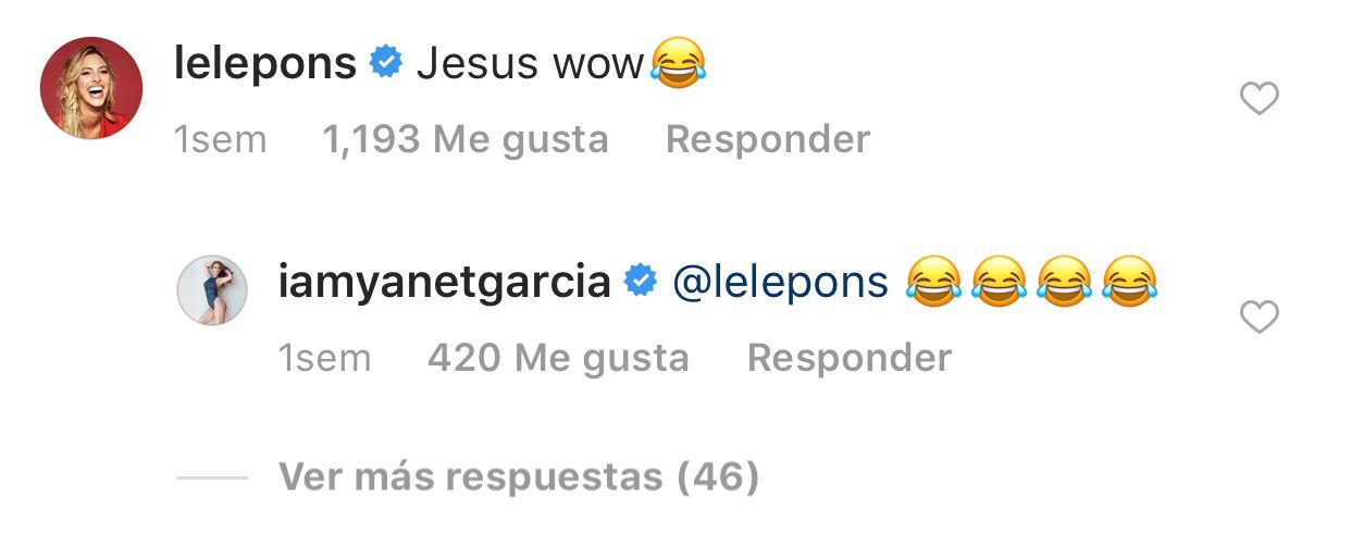 Lele Pons comenta foto de Yanet García