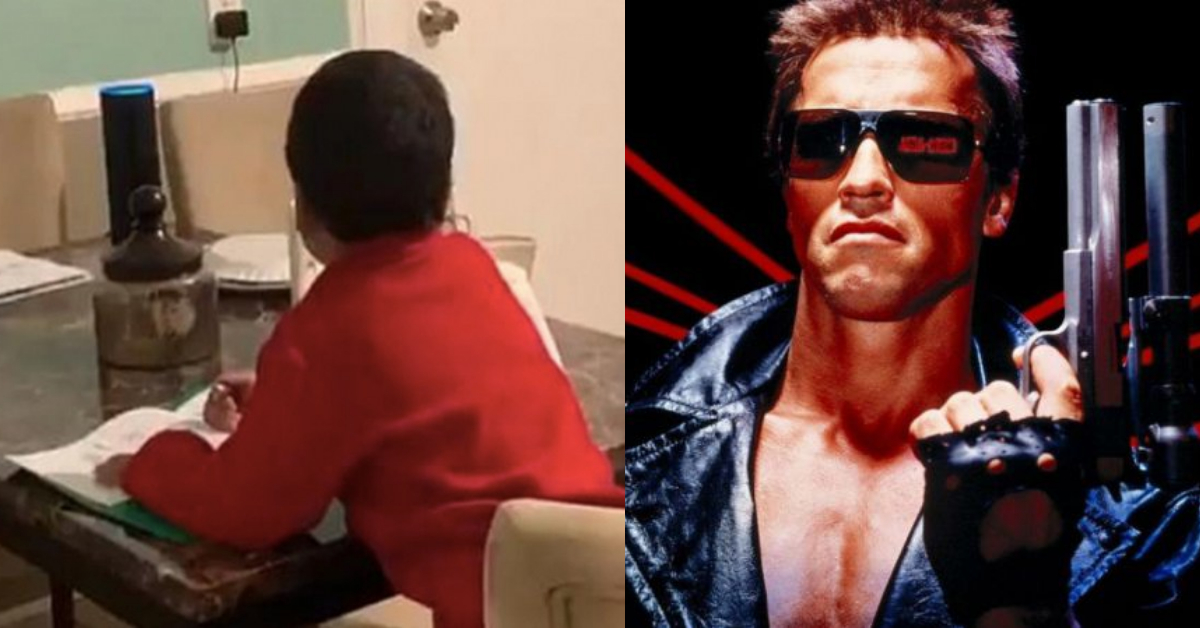 Mamá descubre a hijo copiando la tarea a Alexa