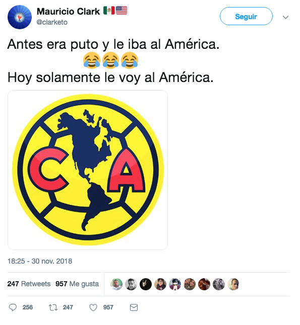 Mauricio Clark dice que ya no es puto pero le va al América