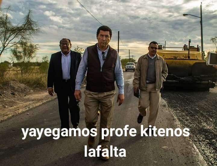 Alcalde de Matamoros se convierte en meme con foto de obra de pavimento