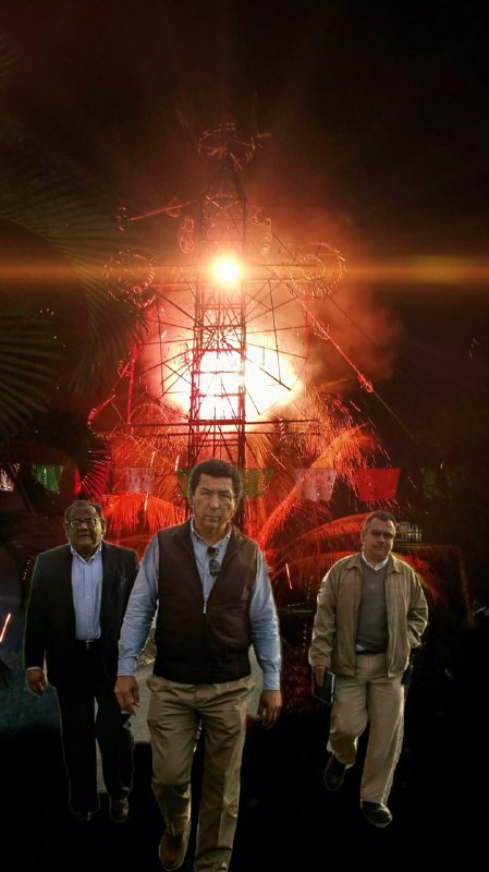 Alcalde de Matamoros se convierte en meme con foto de obra de pavimento