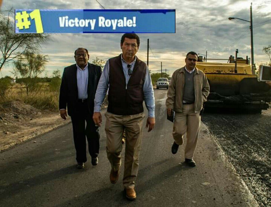 Alcalde de Matamoros se convierte en meme con foto de obra de pavimento