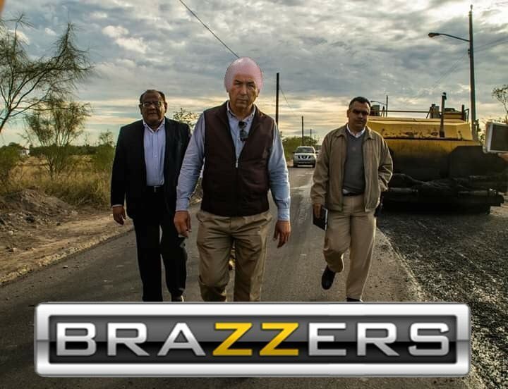 Alcalde de Matamoros se convierte en meme con foto de obra de pavimento