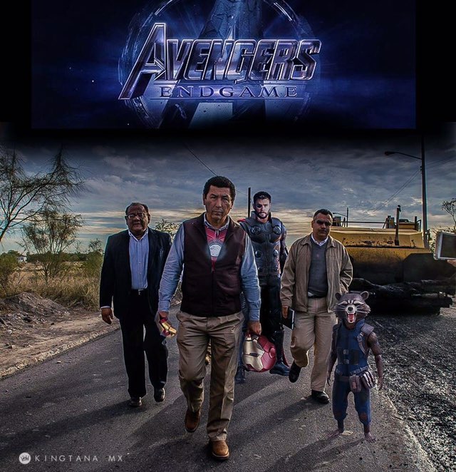 Alcalde de Matamoros se convierte en meme con foto de obra de pavimento