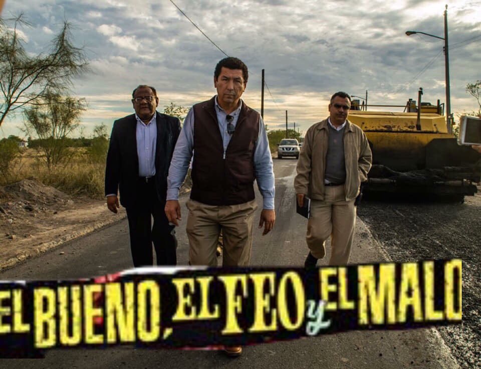 Alcalde de Matamoros se convierte en meme con foto de obra de pavimento